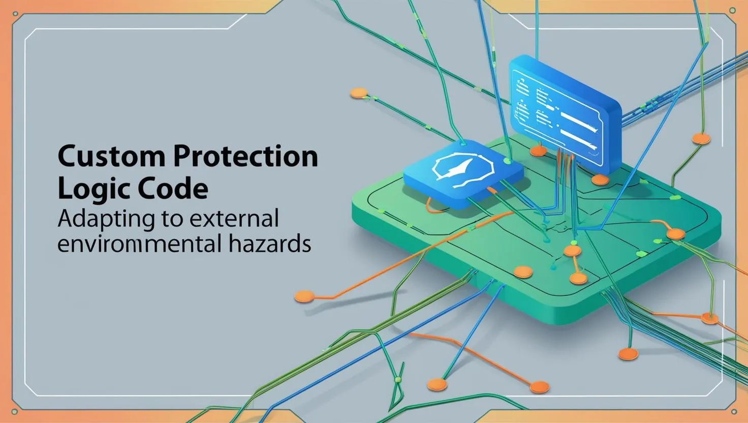 Custom protection logic coding to adapt and react to the external environment hazards